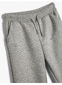 Koton Jogger Sweatpants Pocket Tie Waist Textured Cotton