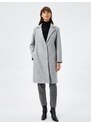 Koton Midi Length Cashmere Coat