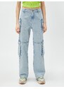 Koton Cargo Jeans s vysokým pasem - Bianca Jeans
