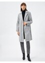 Koton Midi Length Cashmere Coat