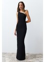 Trendyol Black Accessory Long Evening Dress