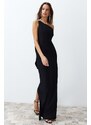 Trendyol Black Accessory Long Evening Dress