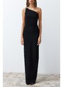 Trendyol Black Accessory Long Evening Dress