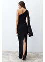 Trendyol Black Accessory Long Evening Dress