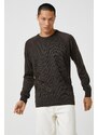 Koton Men's Brown Sweater