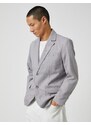 Koton Basic Blazer. Wide Collar with Buttons, Pocket Detailed.