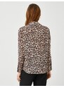 Koton Leopard Pattern Shirt Long Sleeved, Comfortable Cut