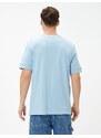 Koton Basic T-Shirt Crew Neck Sleeve Detailed