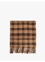 Koton Plaid Tasseled Scarf