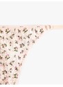 Koton Floral Printed Cotton Thong Panties