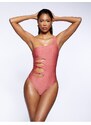 Koton One Shoulder Swimsuit with Window Detail