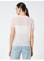 Koton Transparent T-Shirt Stone Detailed Short Sleeve