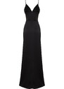 Trendyol Black Woven Long Evening Evening Dress