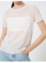 Koton Transparent T-Shirt Stone Detailed Short Sleeve