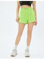 Koton Short Sport Shorts with Elastic Printed Waist.