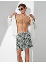 Koton Marine Shorts Floral Laced Waist Pocket