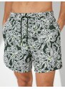 Koton Marine Shorts Floral Laced Waist Pocket