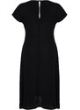 Trendyol Curve Black A-Line Maxi Woven Dress