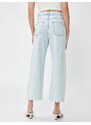 Koton Wide Leg Jeans with Stone Embroidery - Bianca Crop Jeans