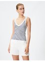 Koton Knitwear Undershirt V Neck Knit Strapless