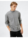 Koton High Neck Sweater Basic Long Sleeve Ribbed