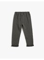 Koton Sweatpants Tie Waist Cotton Raised