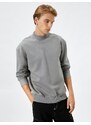 Koton High Neck Sweater Basic Long Sleeve Ribbed
