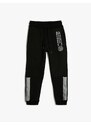 Koton Jogger Sweatpants Tie Waist Pocket Print Detailed Ribbon