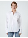 Koton Classic Shirt with Long Sleeves, Buttoned Standard Cut, Pocket