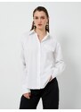 Koton Classic Shirt with Long Sleeves, Buttoned Standard Cut, Pocket