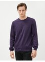 Koton Basic Knitwear Sweater Crew Neck Slim Fit Long Sleeved