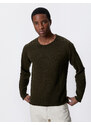 Koton Basic Knitwear Sweater Textured Round Neck Slim Fit