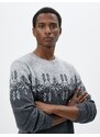 Koton Acrylic Blend Sweater Crew Neck Ethnic Patterned