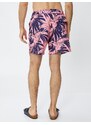 Koton Swimsuit Shorts Leaf Printed Waist Laced Pocket