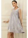 By Saygı Ruffle-trimmed Cotton Satin Sleeveless Dress