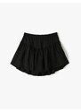 Koton Shorts Skirt Textured Pleated