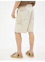 Koton Cargo Shorts with Pockets Stitching Detailed and Buttoned Cotton