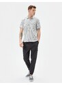 Koton Polo Neck T-Shirt Short Sleeve Button Detailed