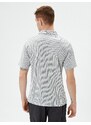Koton Polo Neck T-Shirt Short Sleeve Button Detailed