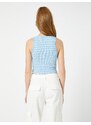 Koton Crop Corduroy Athlete Halterneck Piping Detailed