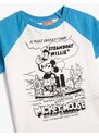 Koton Licensed Mickey Mouse T-Shirt Short Sleeved Crew Neck Cotton