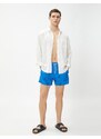 Koton Marine Shorts with Sailboat Printed Tie Waist, Pocket Detailed.