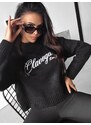 Black sweater with embroidery LOCO 2023 OLAVOGA