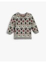 Koton Christmas Sweater Snowman Pattern Long Sleeve