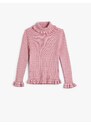 Koton Sweater Turtleneck Long Sleeve Ribbed Ruffle Detail