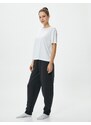 Koton Jogger Pajama Bottoms With Elastic Waist.