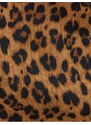 Koton Leopard Patterned Blouse Chiffon Long Sleeve Frilly V-Neck