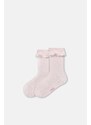 Dagi Ecru-Pink Girl's 3-Piece Lace Socks