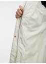 Orsay Krémový dámský prošívaný kabát s umělým kožíškem - Dámské