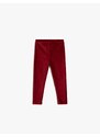 Koton Basic Velvet Leggings Pocket Detailed Elastic Waist